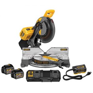 DEWALT DHS716AT2 FLEXVOLT 120V MAX 12" 2-Battery Fixed Miter Saw Kit