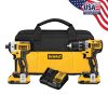 DEWALT DCK283D2 20V MAX XR Compact Cordless Drill/Driver & Impact Driver Combo Kit