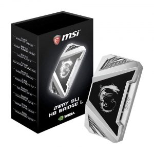 MSI 2WAY SLI HB BRIDGE L SILVER GAMING 5K Video 80mm 2 Way SLI Bridge for GTX 1080 1070 Series Graphics Card