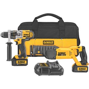 DEWALT DCK292L2 20-Volt MAX Li-Ion 3.0 Ah Hammer Drill and Reciprocating Saw Combo Kit