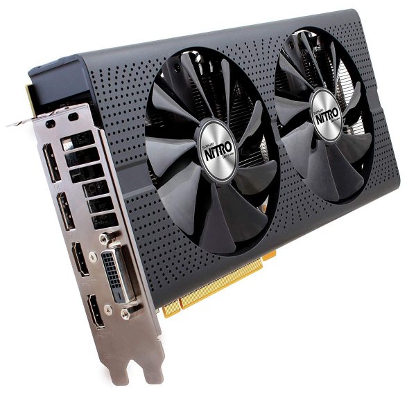 Sapphire Radeon NITRO Rx 480 4GB, 8GB GDDR5 Dual HDMI / DVI-D / Dual DP OC w/ backplate (UEFI) PCI-E Graphics Card 11260-13-20G