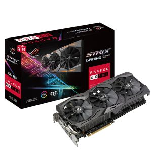 ASUS ROG-STRIX-RX580-O8G-GAMINGOC Edition GDDR5 DP HDMI DVI VR Ready AMD Graphics Card